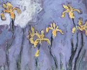 Claude Monet Yellow Irises with Pink Cloud Spain oil painting artist